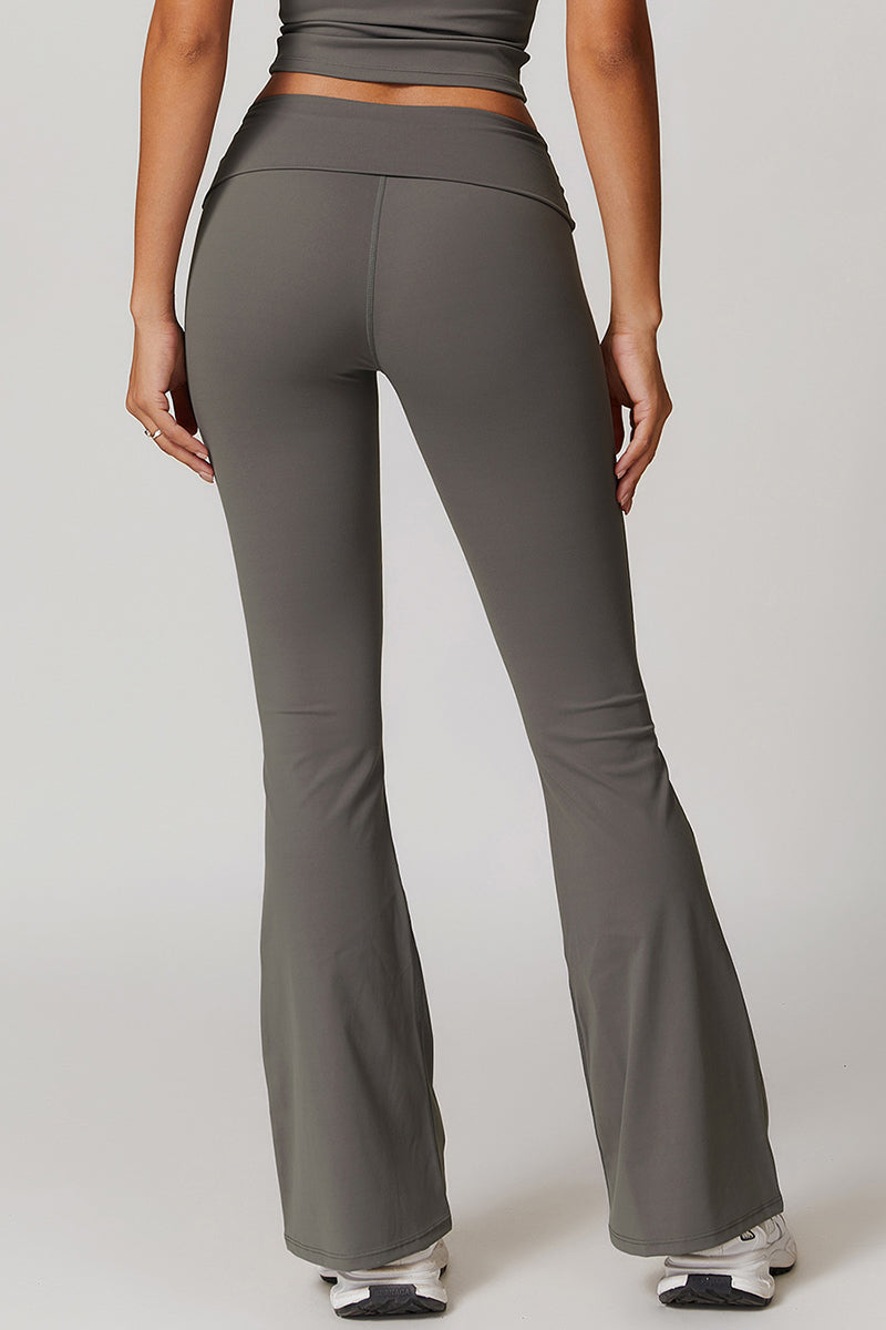 Women Fold Over Flare Pants