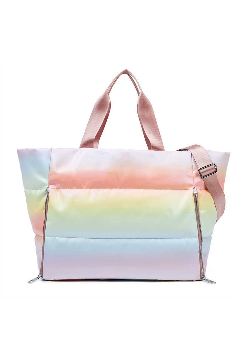 Gradient Rainbow Dry & Wet Separation Gym Travel Bag