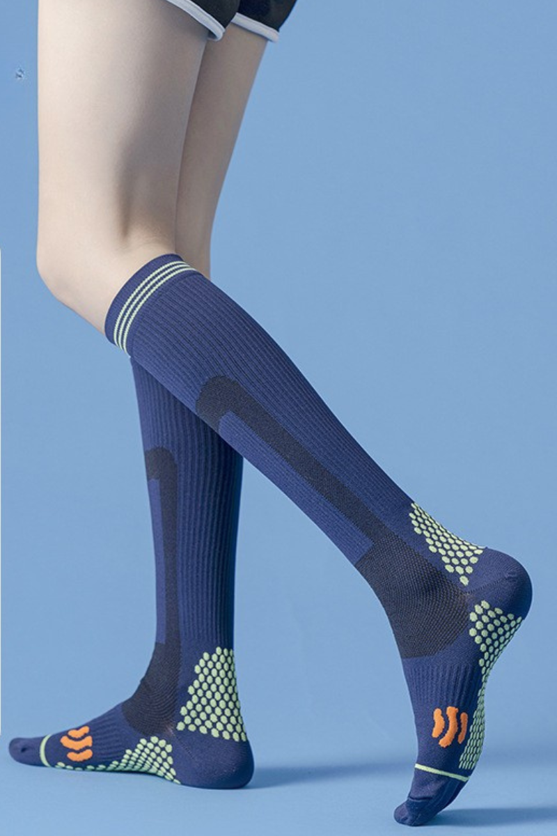Sports Fitness Compression Knee-High Socks for Running