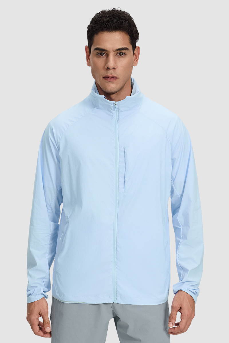 Men's Lightweight Water-Resistant Sports Hooded Jacket