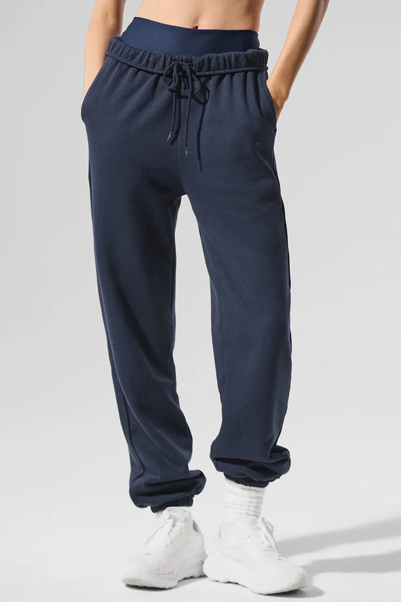 Women Relaxed Fit Cuffed Ankle Cotton Sweatpants