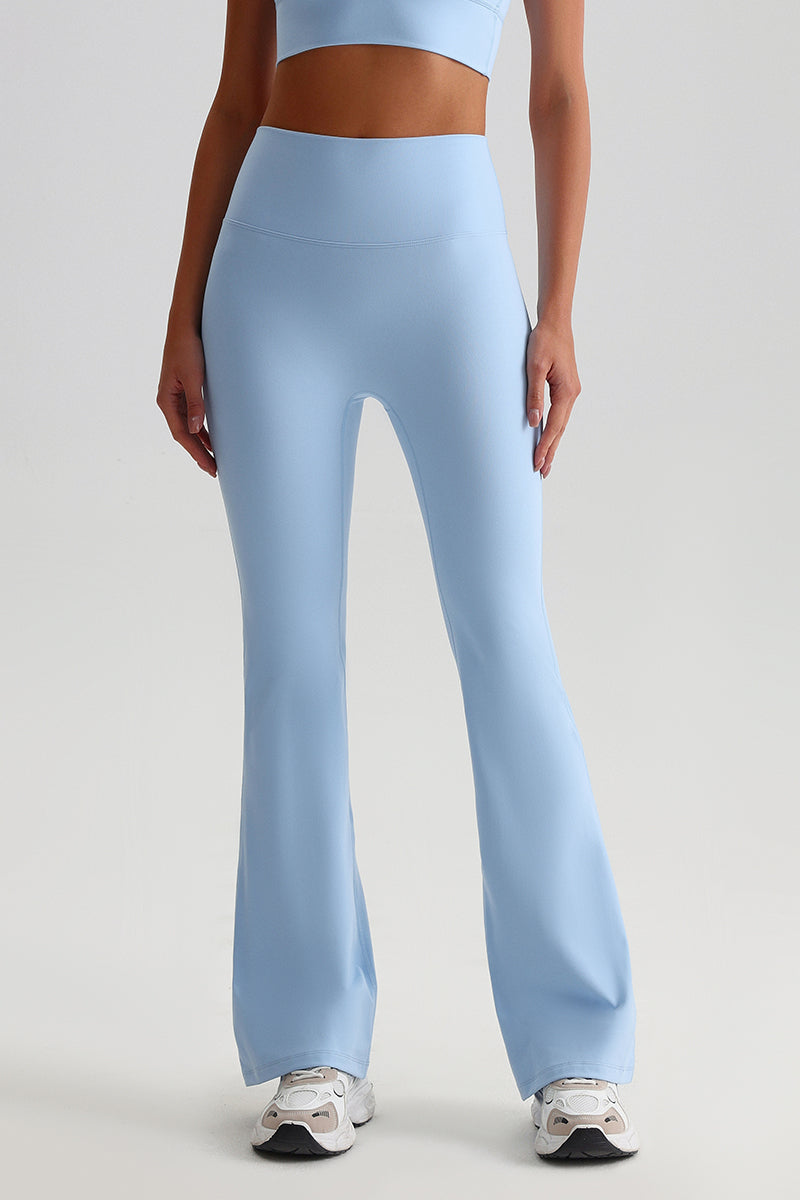 Women High Waisted Flared Butt-Lifting Naked Sensation Yoga Pants