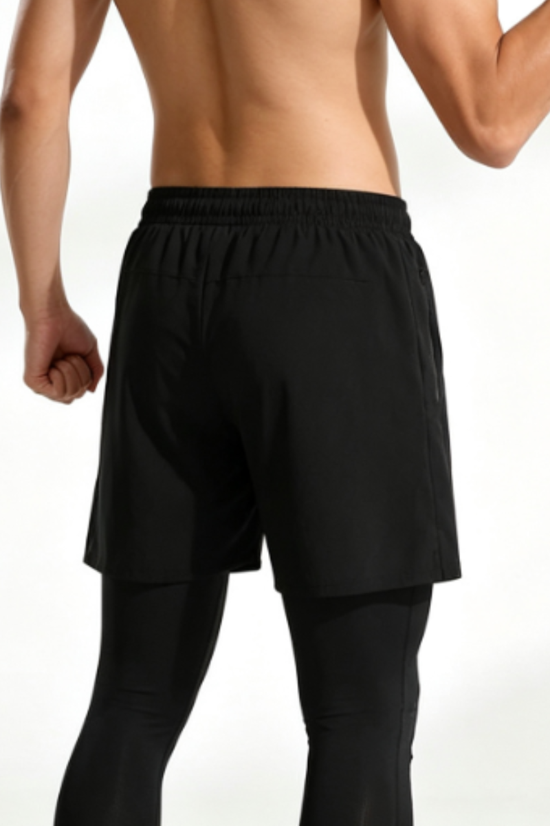 Men's 2-In-One Quick Dry Fitness Running Sports Short