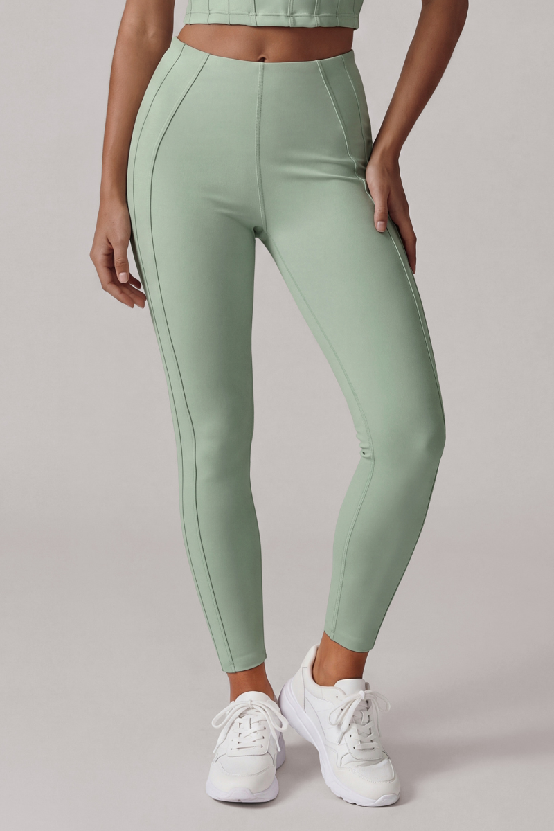 Women's Athletic Corset Seam 3D Peach Butt Yoga Leggings