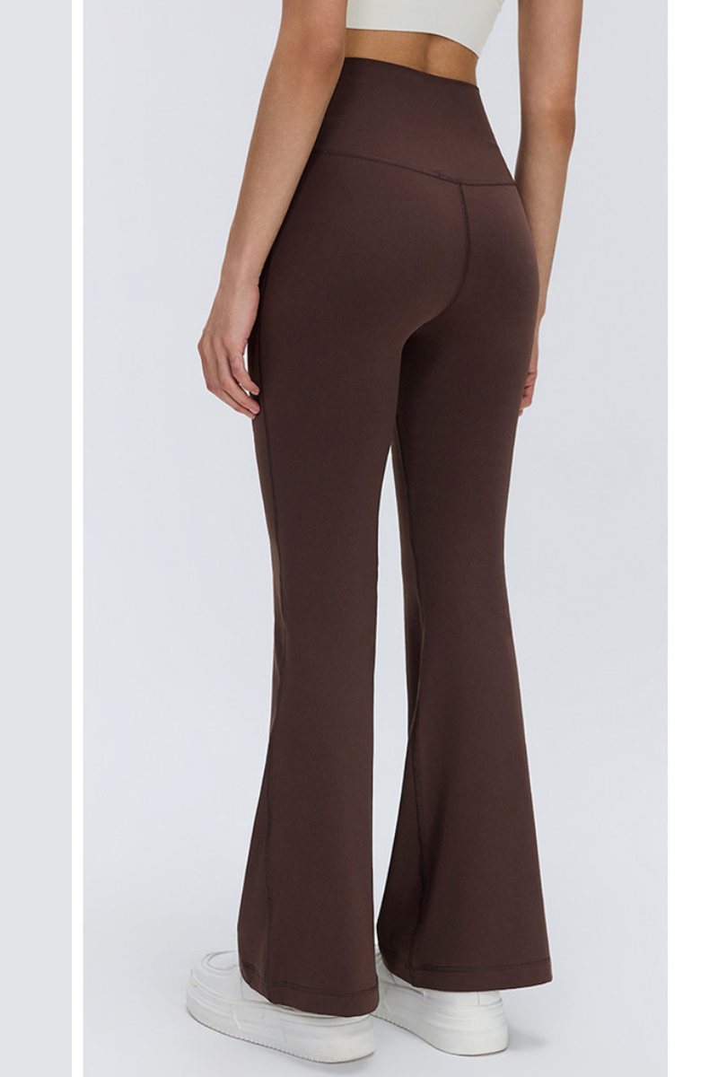 Women's High Waist Seamless Scrunch Flare Yoga Leggings
