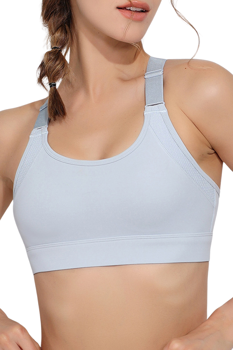 Women's Mesh Beautiful Back Adjustable Buckle Sports Bra