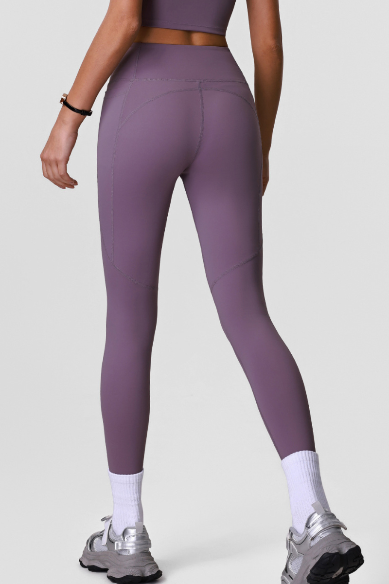 Women's Athletic Side-Pocket High Waist No T-Line Leggings