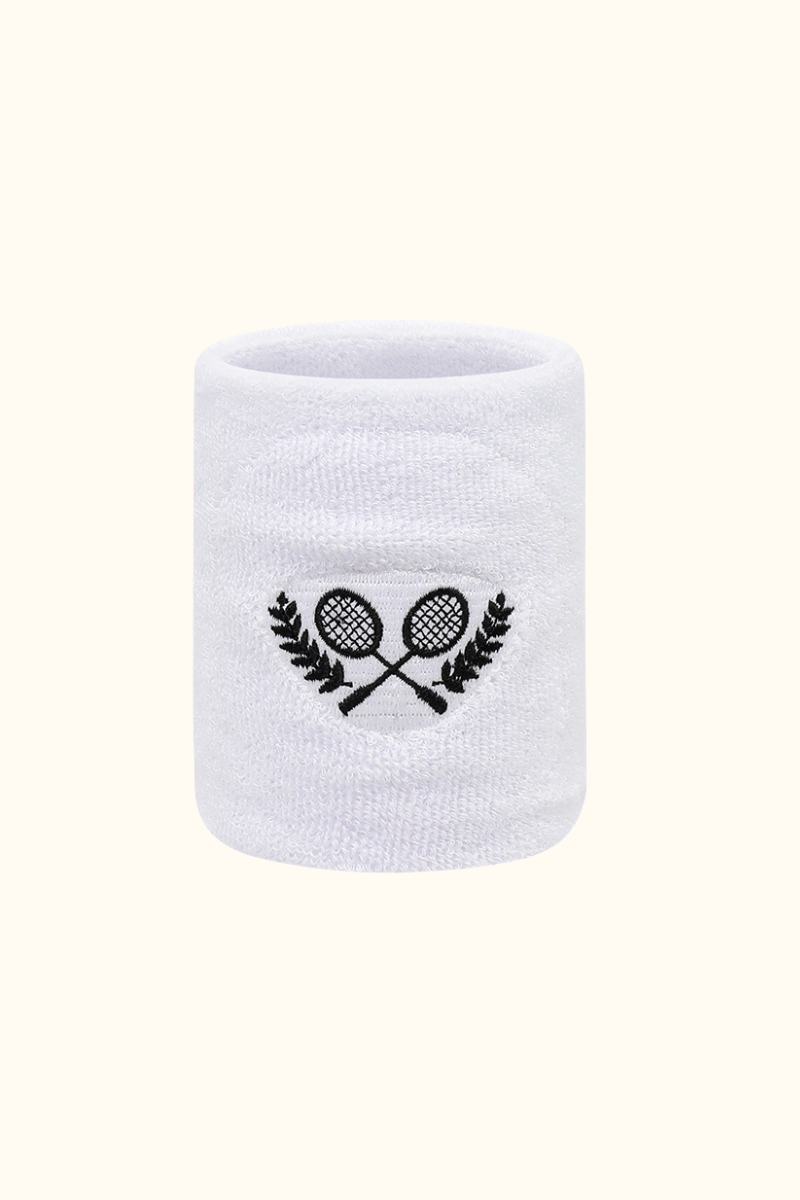 Sports Embroidered Sweat Absorbent Tennis Wristbands