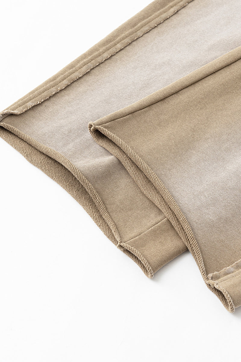 Destroyed Hem Washed Joggers