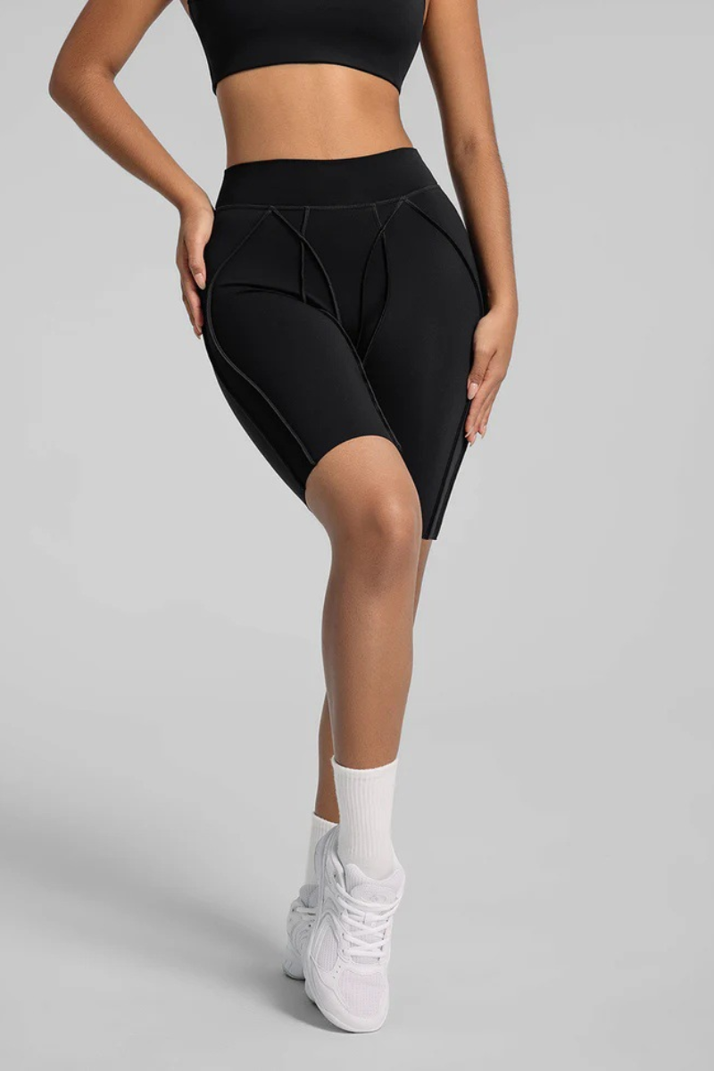 Women's High-Waisted Seam Detail  Naked Feel Yoga Shorts