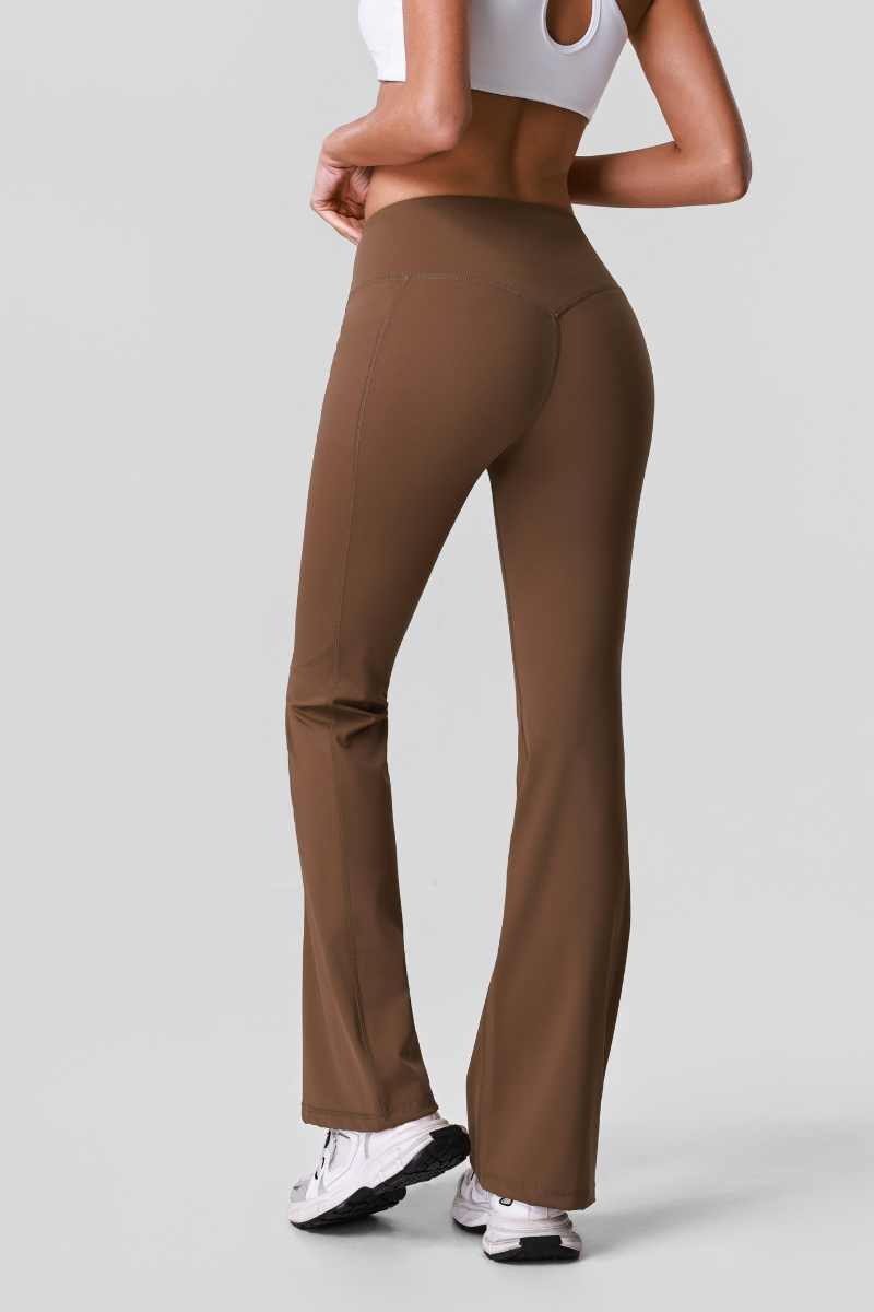 Women's Athletic Side Pocket Hip-Lifting Yoga Flare Pant
