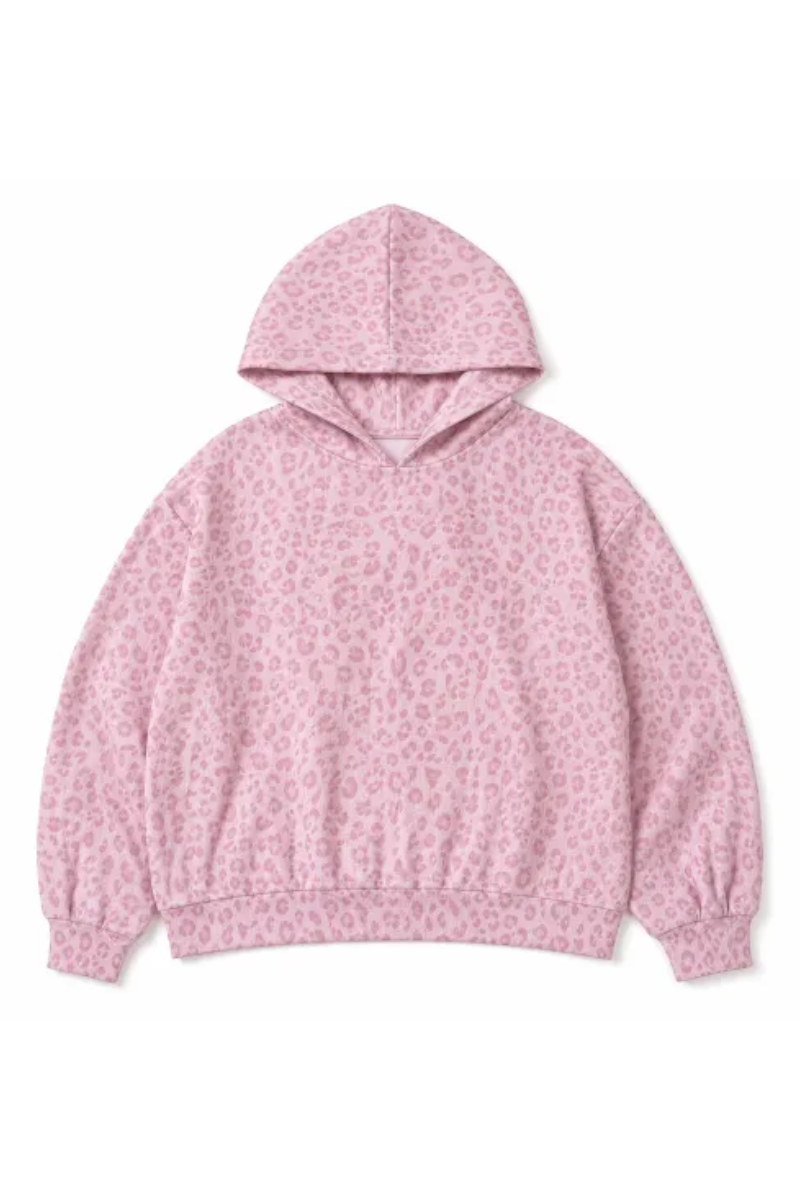 Women's Fall Leopard Print Coquette Style Hoodie