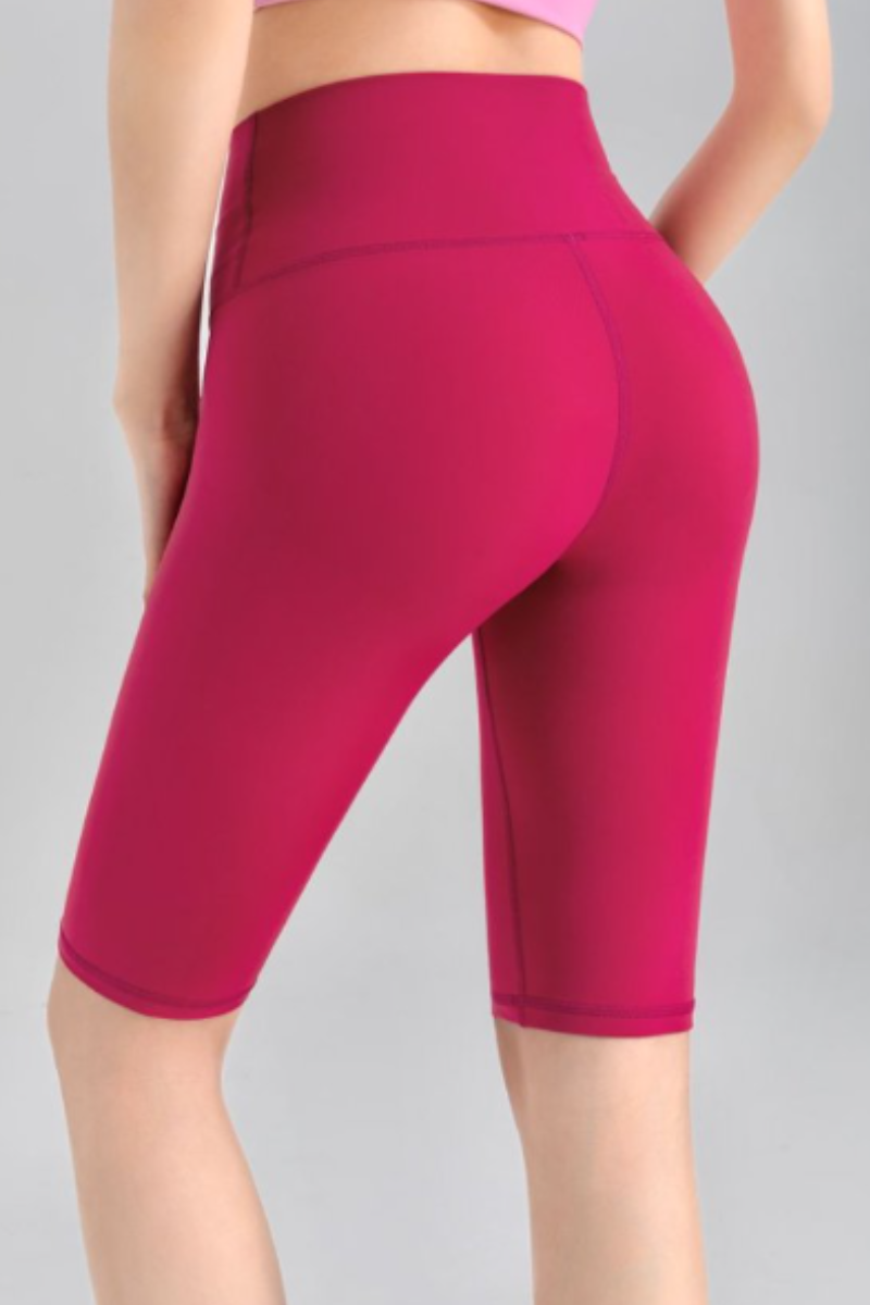 Women's High Waist Booty Seam Yoga Capri Leggings