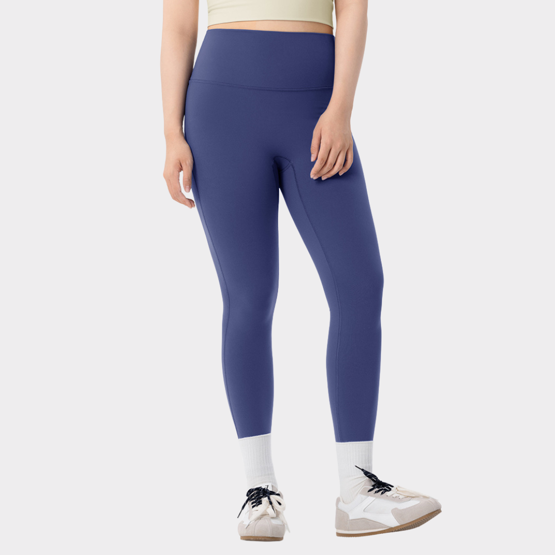 Plus Size Women's Naked Feel High-Waisted Sports Leggings
