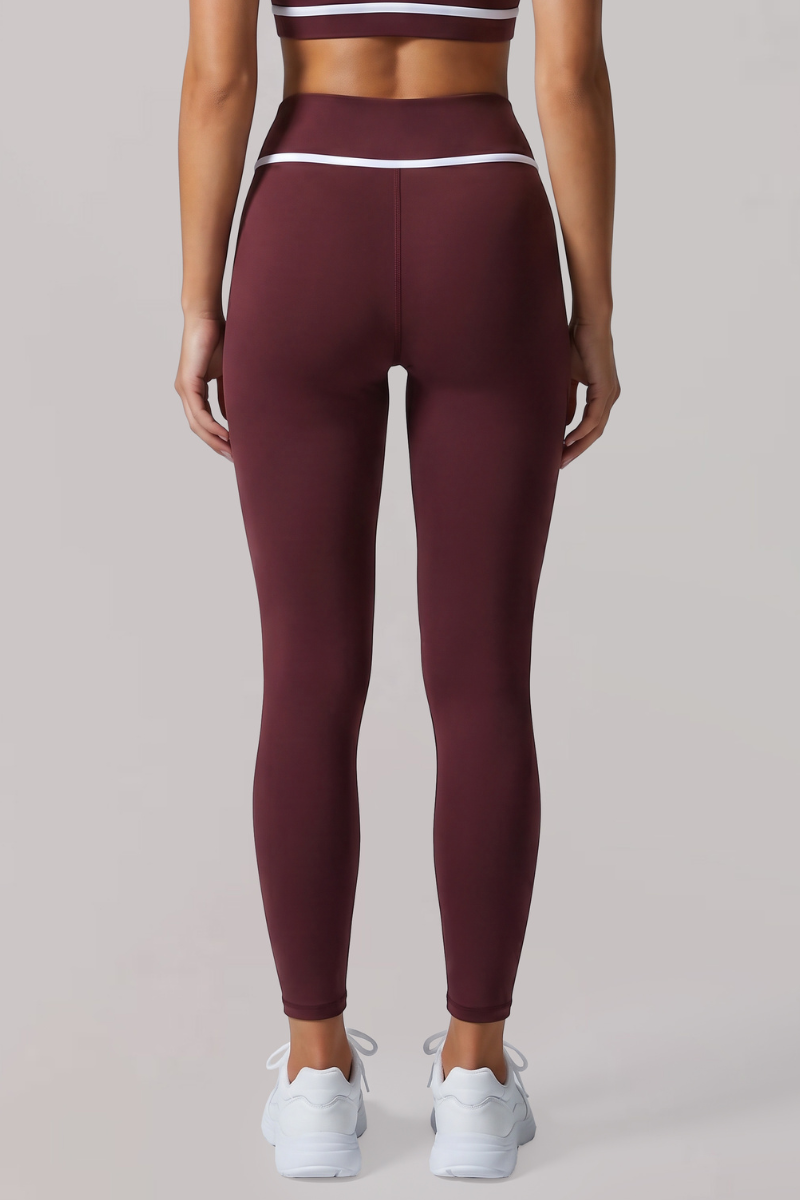 Women's Contrast-Line Butt-Lifting Naked-Feel Yoga Leggings