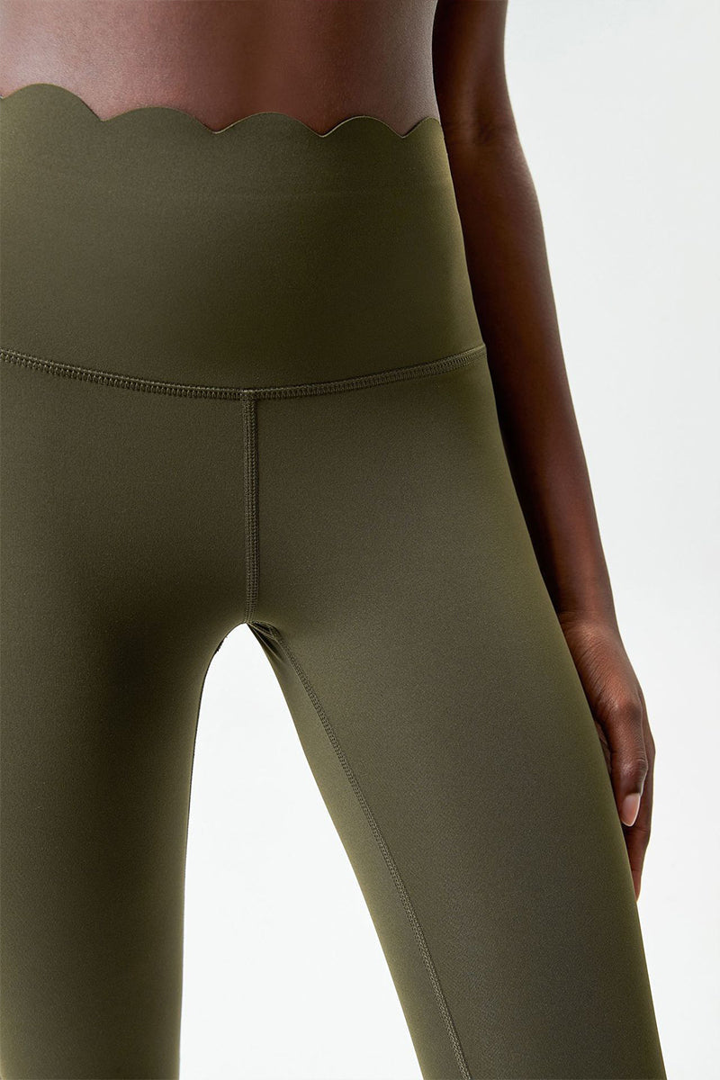 Women Plus-Size Wave High-Waisted Quick-Dry Sculpting Yoga Leggings