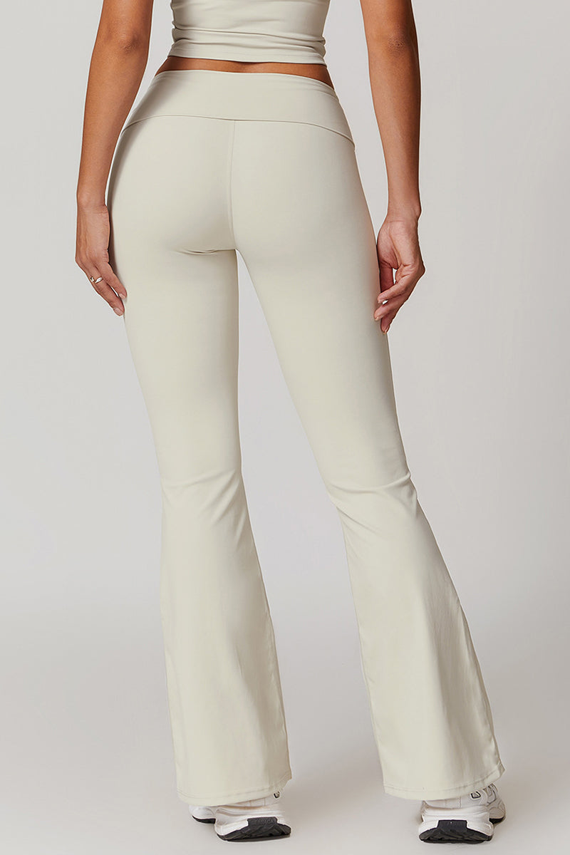 Women Fold Over Flare Pants