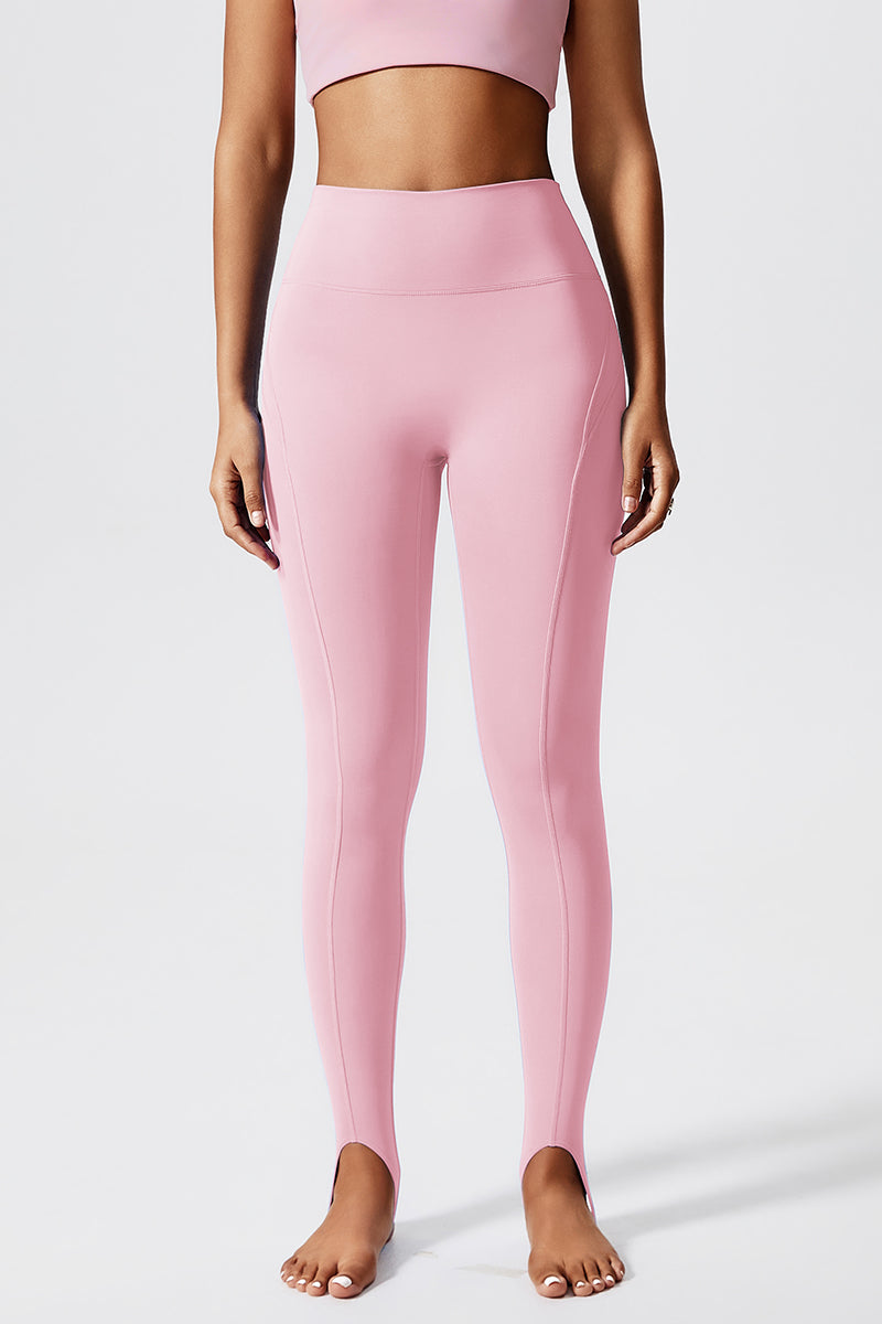 Women Eco-Friendly Fabric Foot-Stepping Model Buttocks Lifting And Shaping Yoga Fitness Running Exercise Leggings