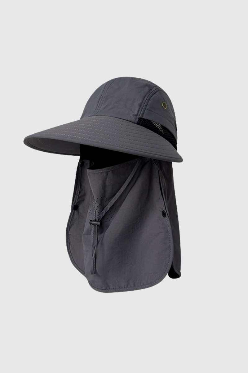 Summer Wide Brim Full Face Sun Protection Fisherman Hat
