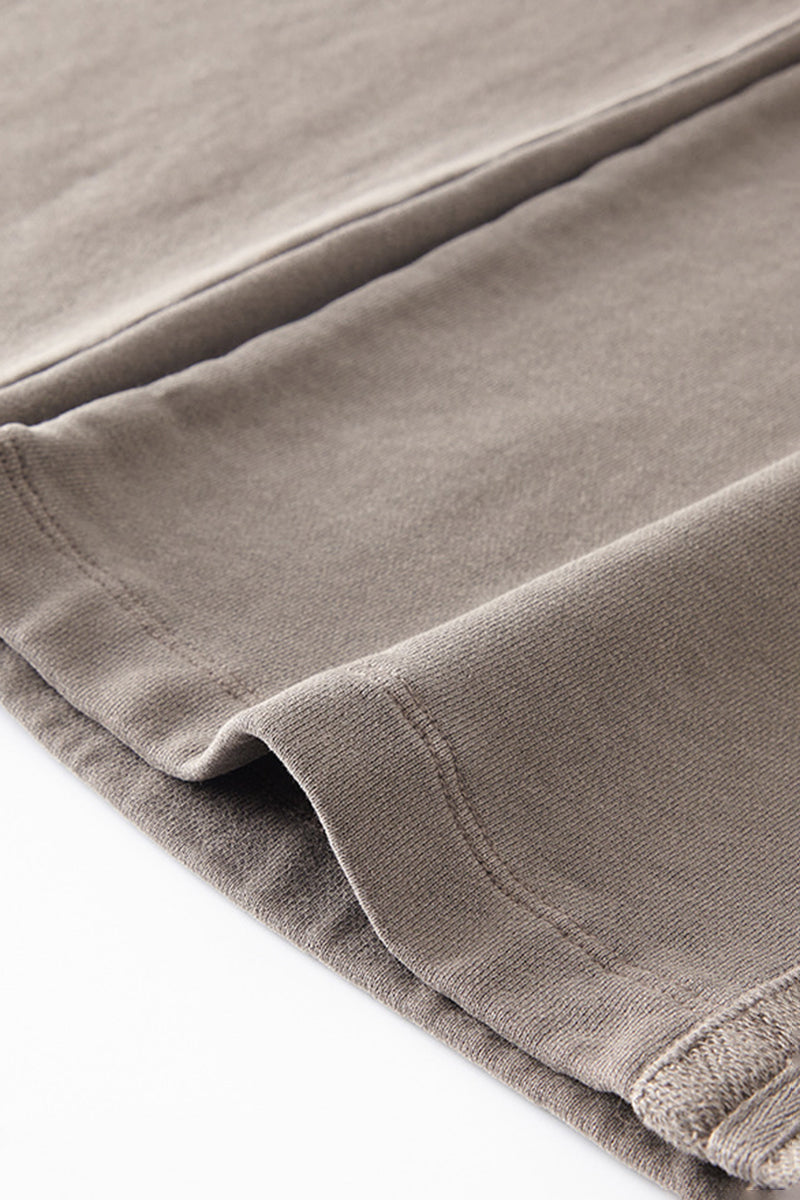 Washed Straight Leg Sweatpants - 450GSM Heavyweight Casual Pants