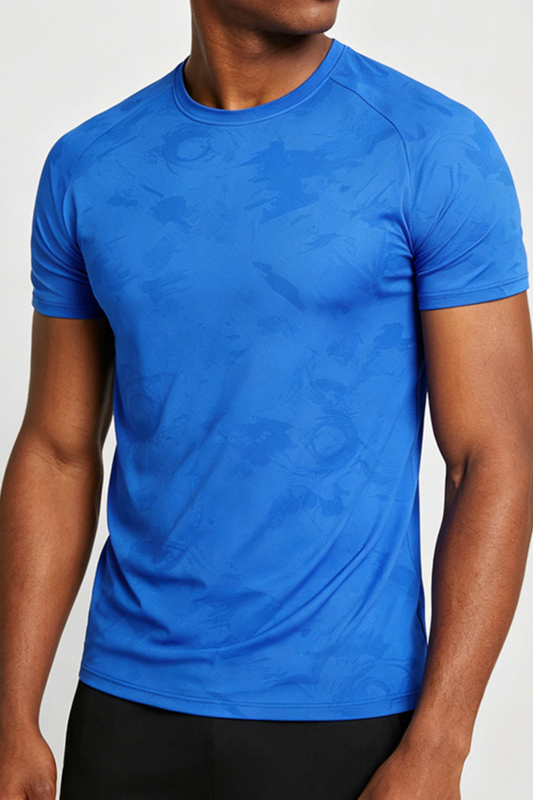 Men's Camouflage Mesh Quick Dry Sports Casual T-shirt