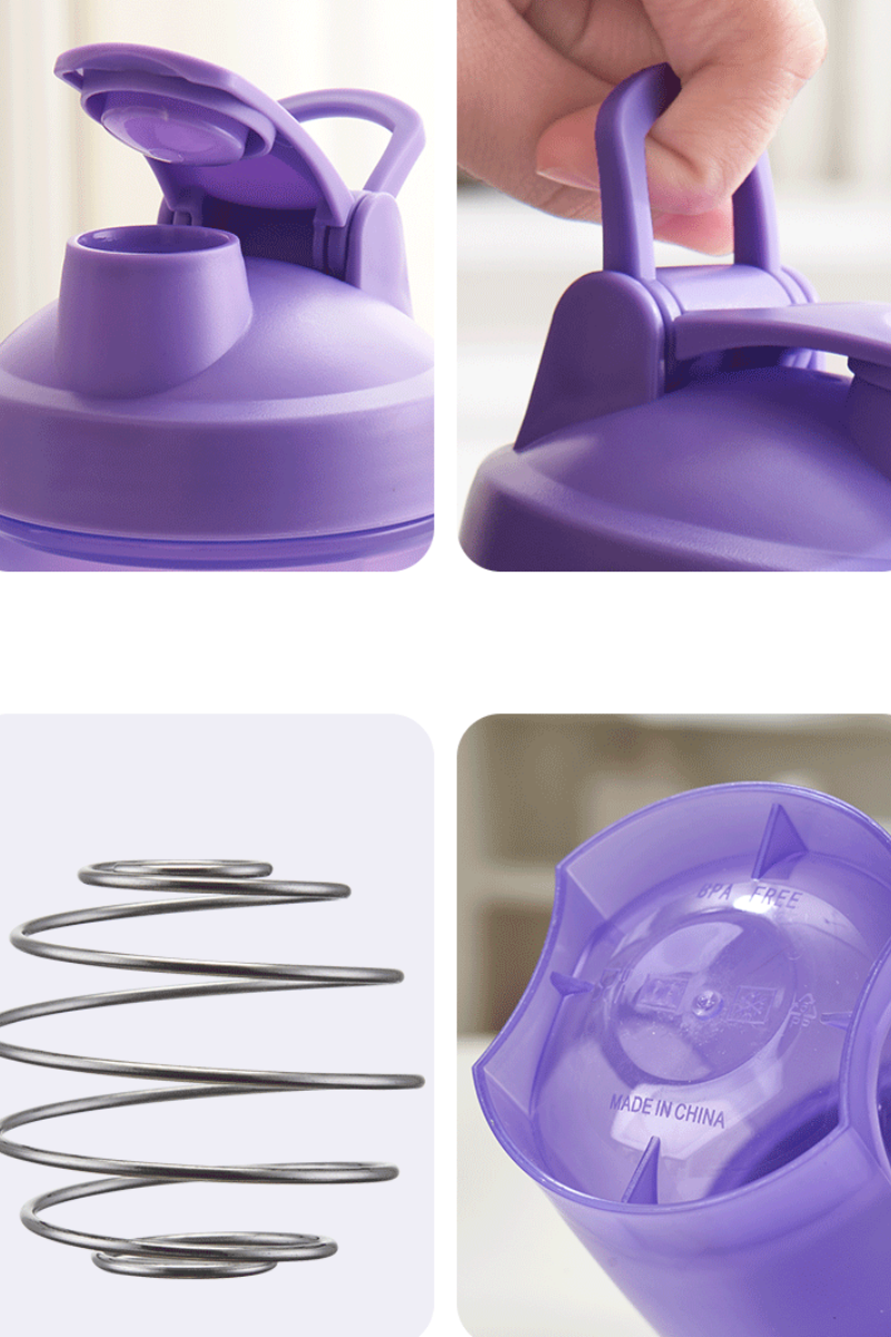700ml Sports Shaker Bottle & Whisk Ball (Logo Customization)