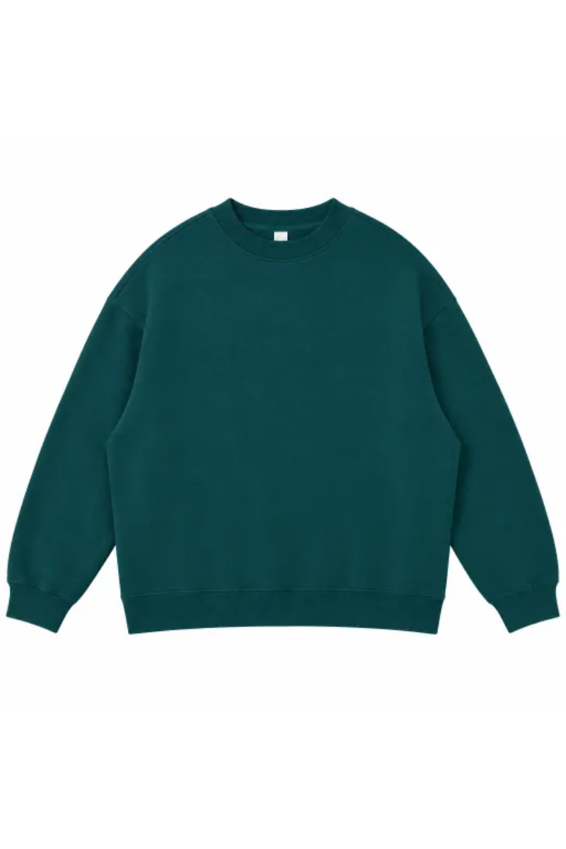 Women's Fall Fleece‑Lined Drop Shoulder Oversized Pullover
