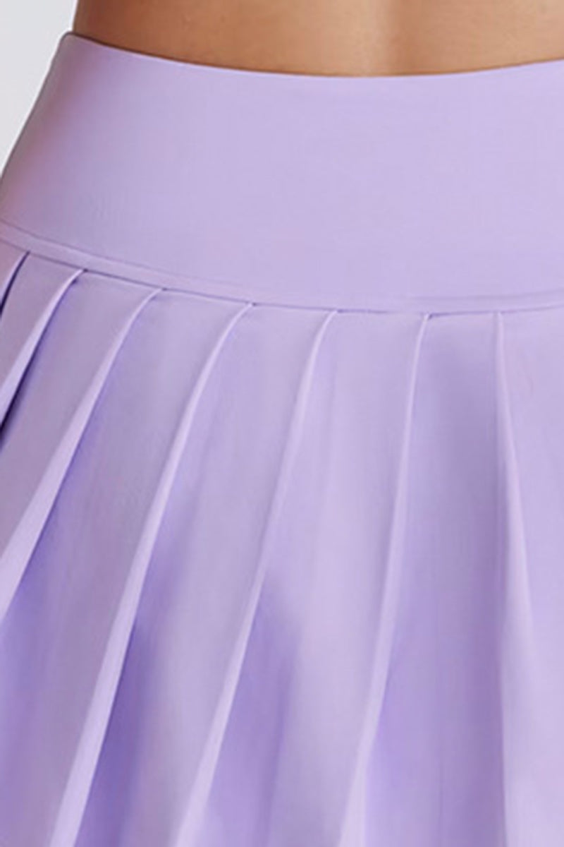 Women's Color Block Sets:Halter Twist-Front Bra & Skirts