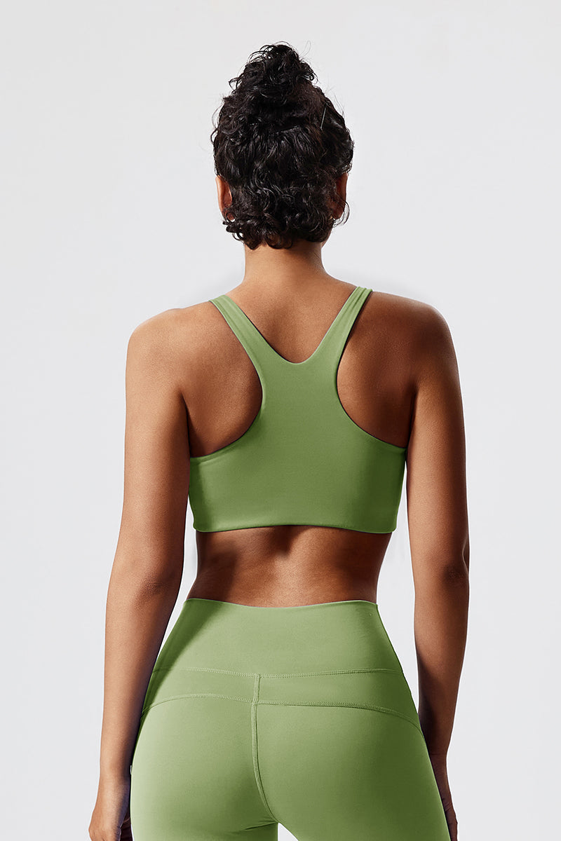Women Backless Cross Professional Sports With Bra Pad Slim Fashion Fitness Bra