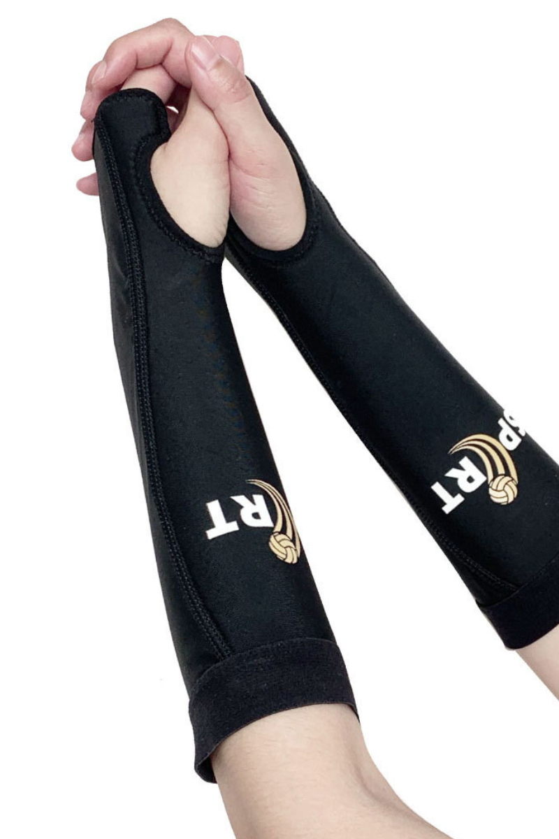 Volleyball Arm Sleeves with Thumb Holes For Training