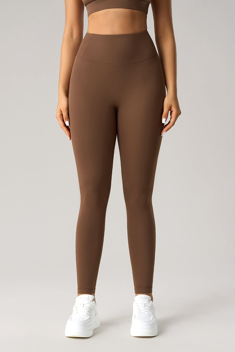 Women High-Waisted Sculpting Naked-Feel Running Yoga Compression Leggings