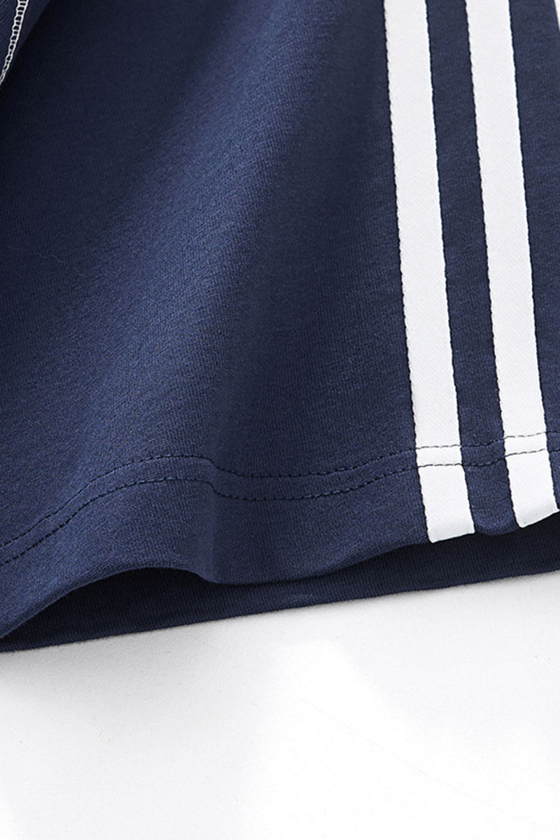 Men's Cotton Athletic Color-block Patchwork T-shirt