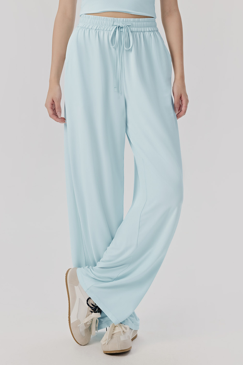 Women Summer High-Waist Lightweight Breathable Casual Pants