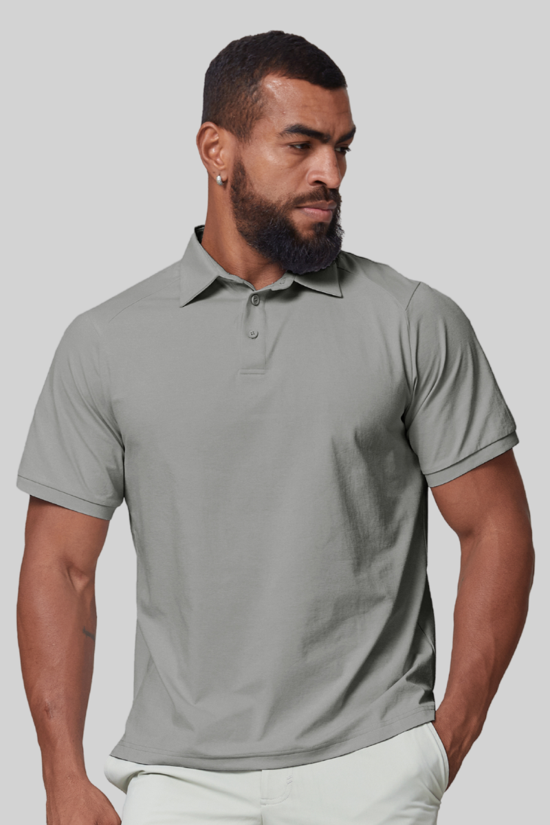 Men's 7A Antibacterial Sun Protection Sport Polo Shirt