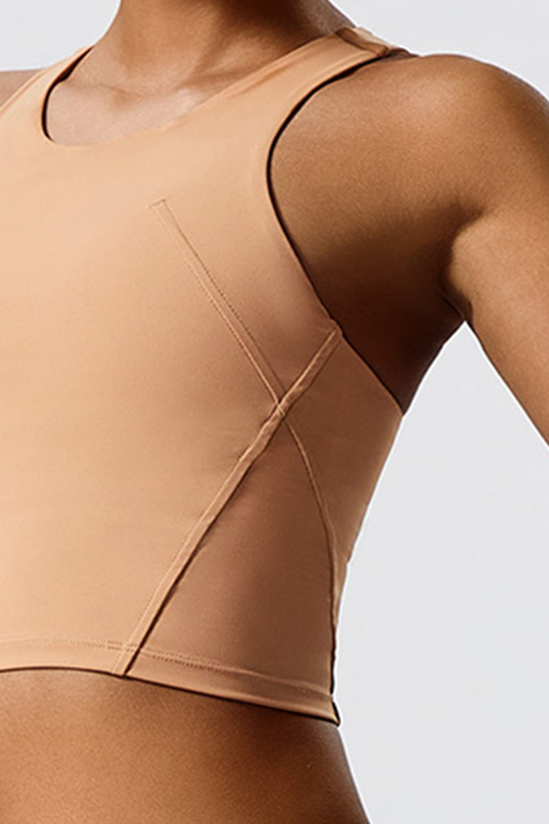 Women Eco-Friendly Renewable Fabrics Tight Fit With Chest Pad Outdoor Golf Fitness Tennis Vests