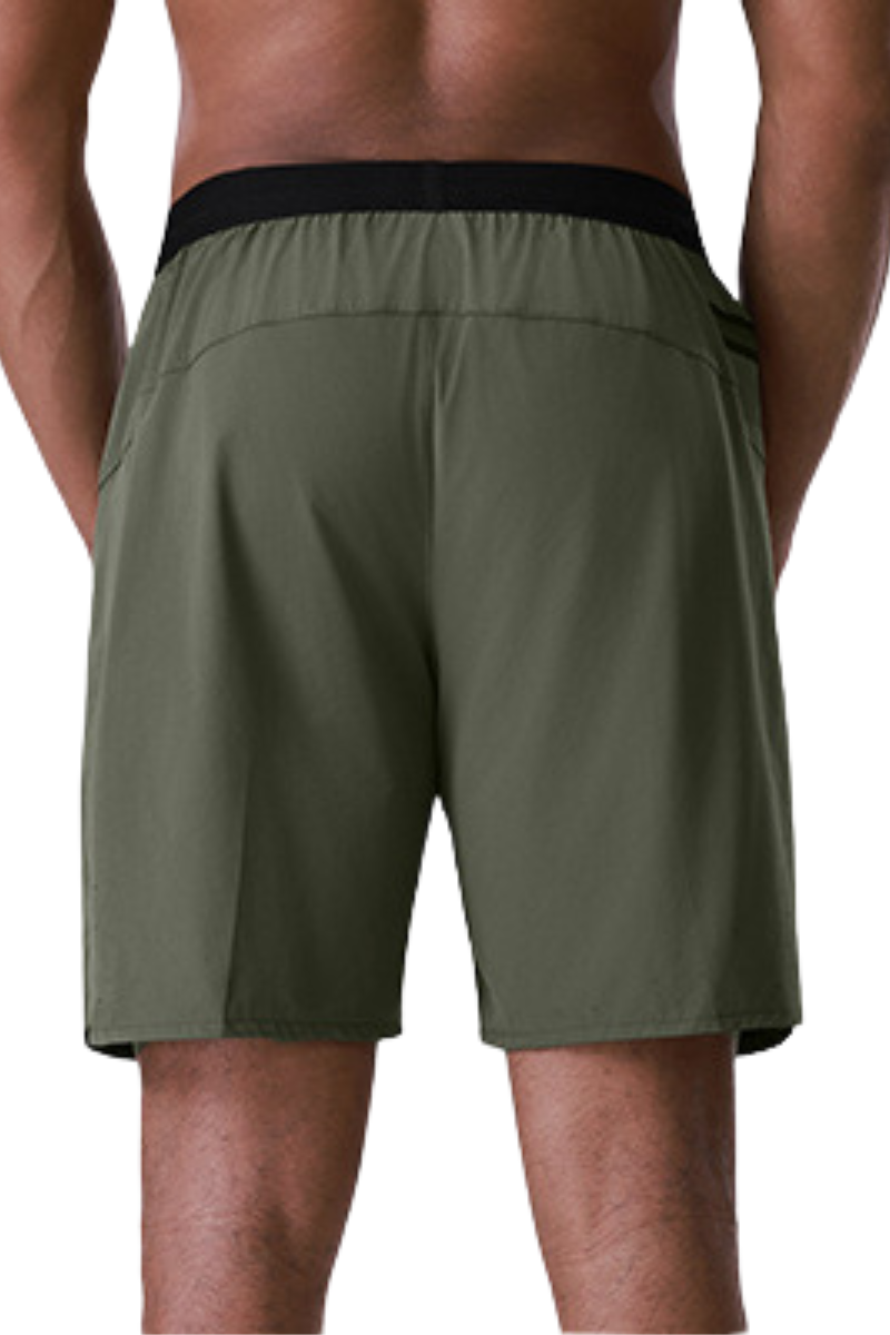Men's Side Pocket Mesh Breathable Athletic Running Shorts