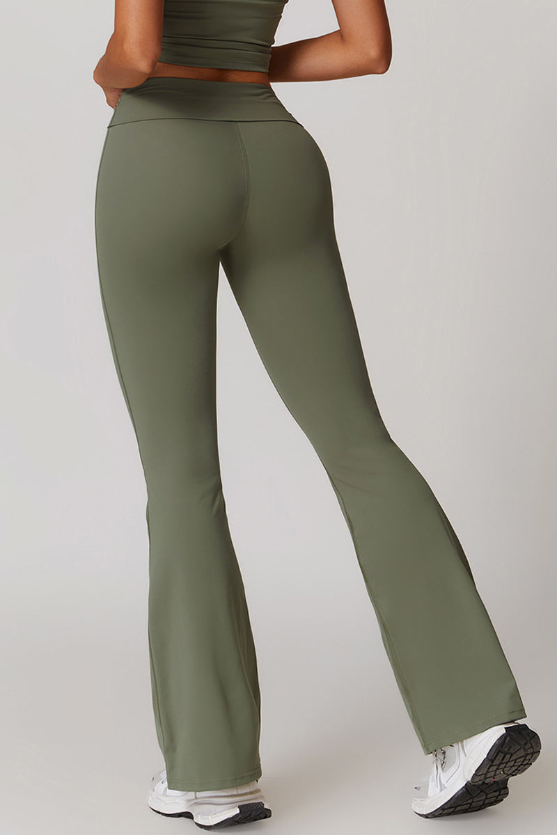 Women Fold Over Flare Pants