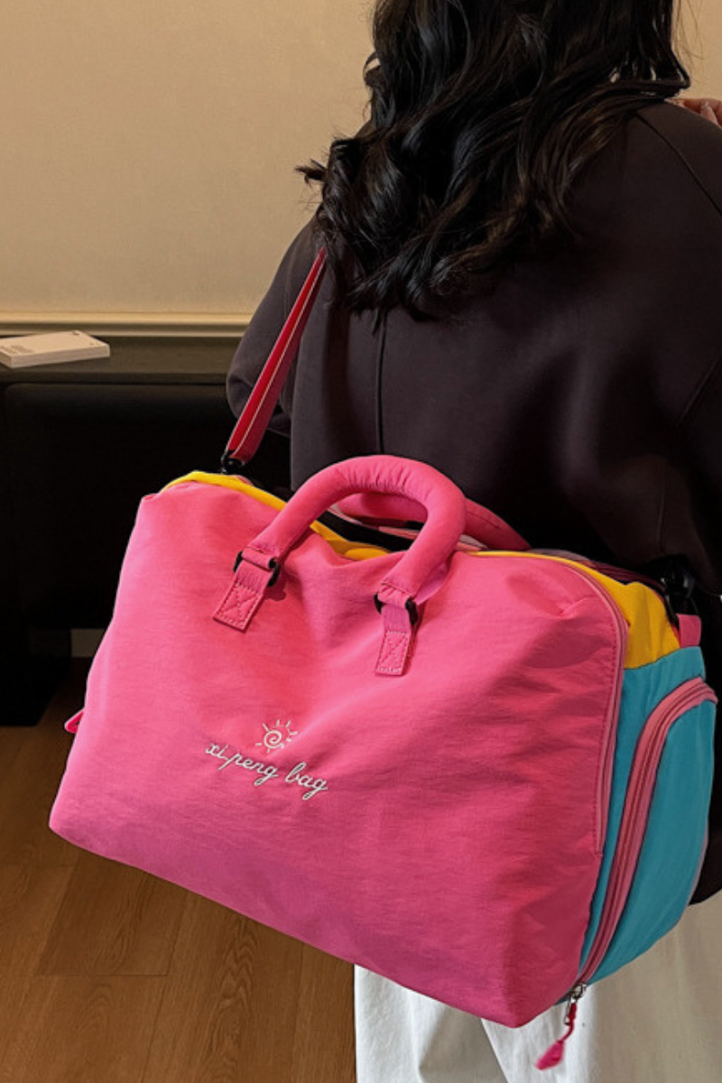 Dopamine Color Scheme 2-in-1 Handheld & Crossbody Sports Bag