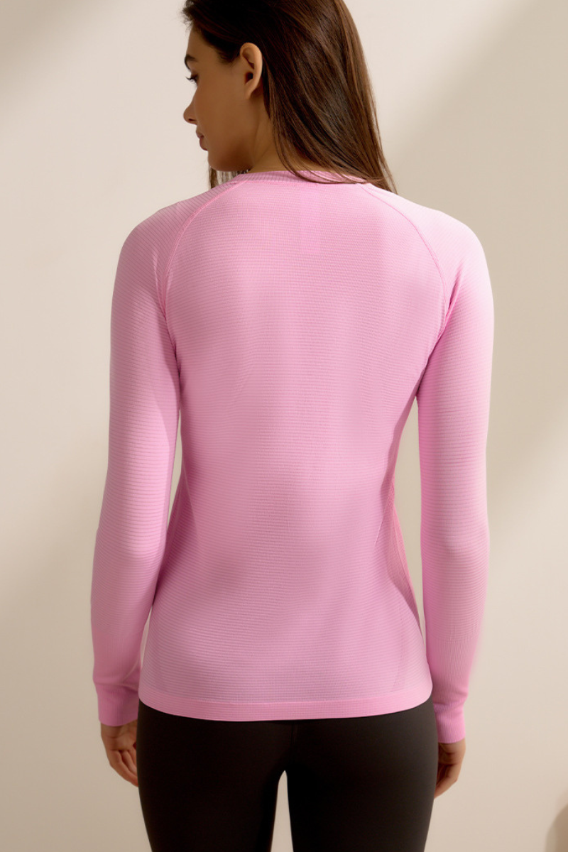 Women Spring Finger Cuffs Quick Dry Long Sleeve Sports Top