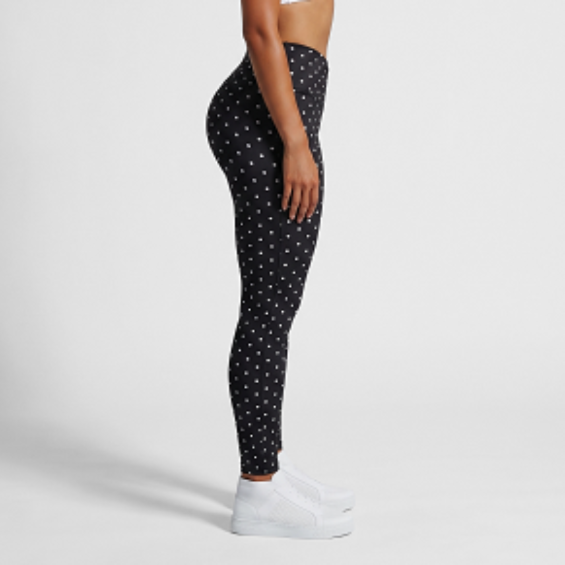 Women's Athletic Polka Dot Cross V-Waist Yoga Leggings