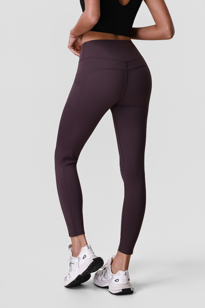 Women's Athletic Side Pocket V-waist Yoga Leggings