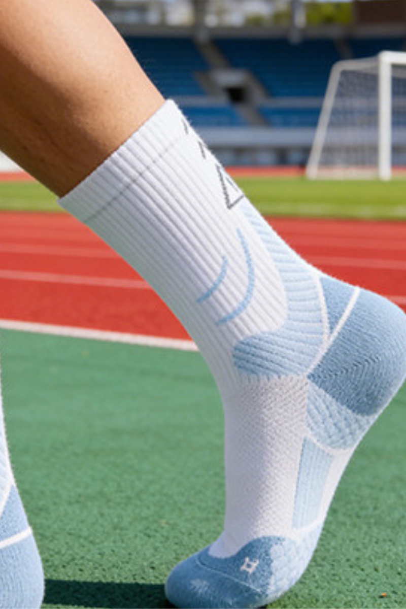 Moisture-Wicking Breathable Athletic Crew Socks