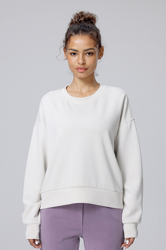 Women Cloud-Like Air Layer Soft Long Sleeve Yoga Sweatshirt