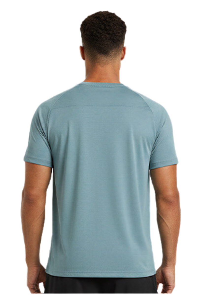 Men's Summer 100% Cotton Crew Neck Quick Dry  Sports T-shirt