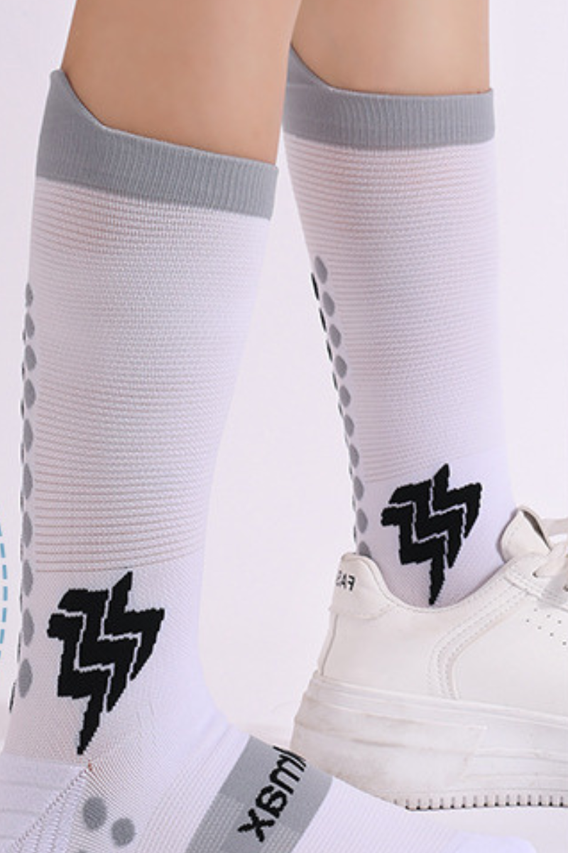 Non-Slip Cushioned Quick-Drying Long Running Socks