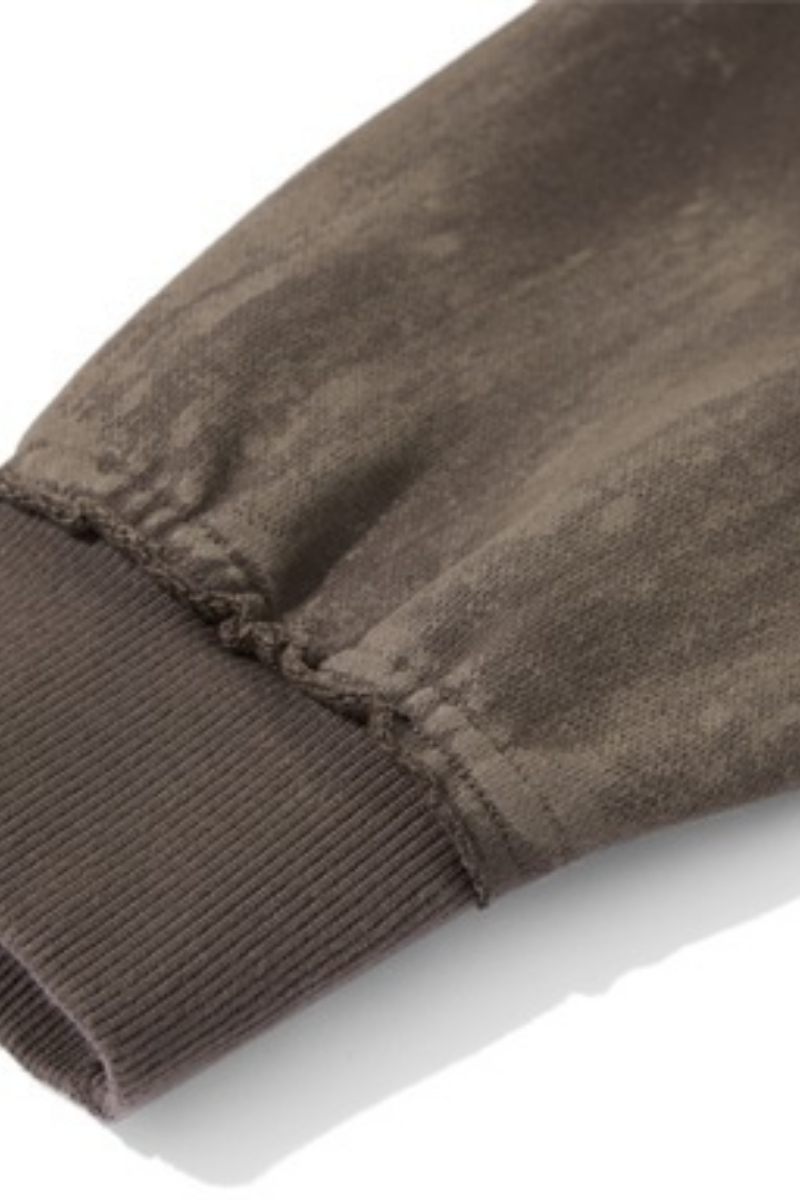 Unisex Vintage Fall Set: Washed Hoodie & Wide-Leg Sweatpants