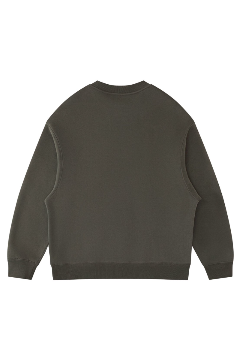Men's Fall Fleece‑Lined Drop Shoulder Oversized Pullover