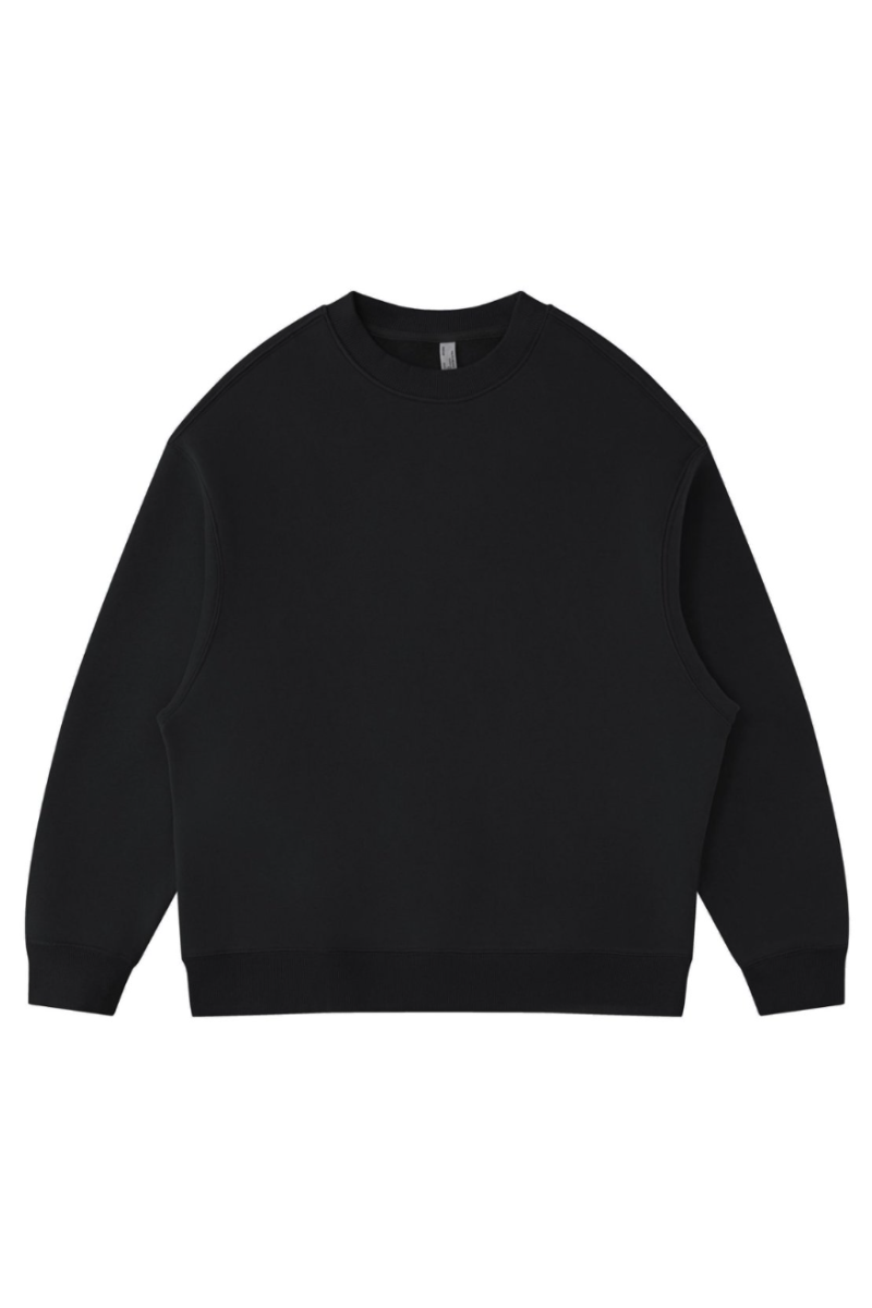 Men's Fall Fleece‑Lined Drop Shoulder Oversized Pullover