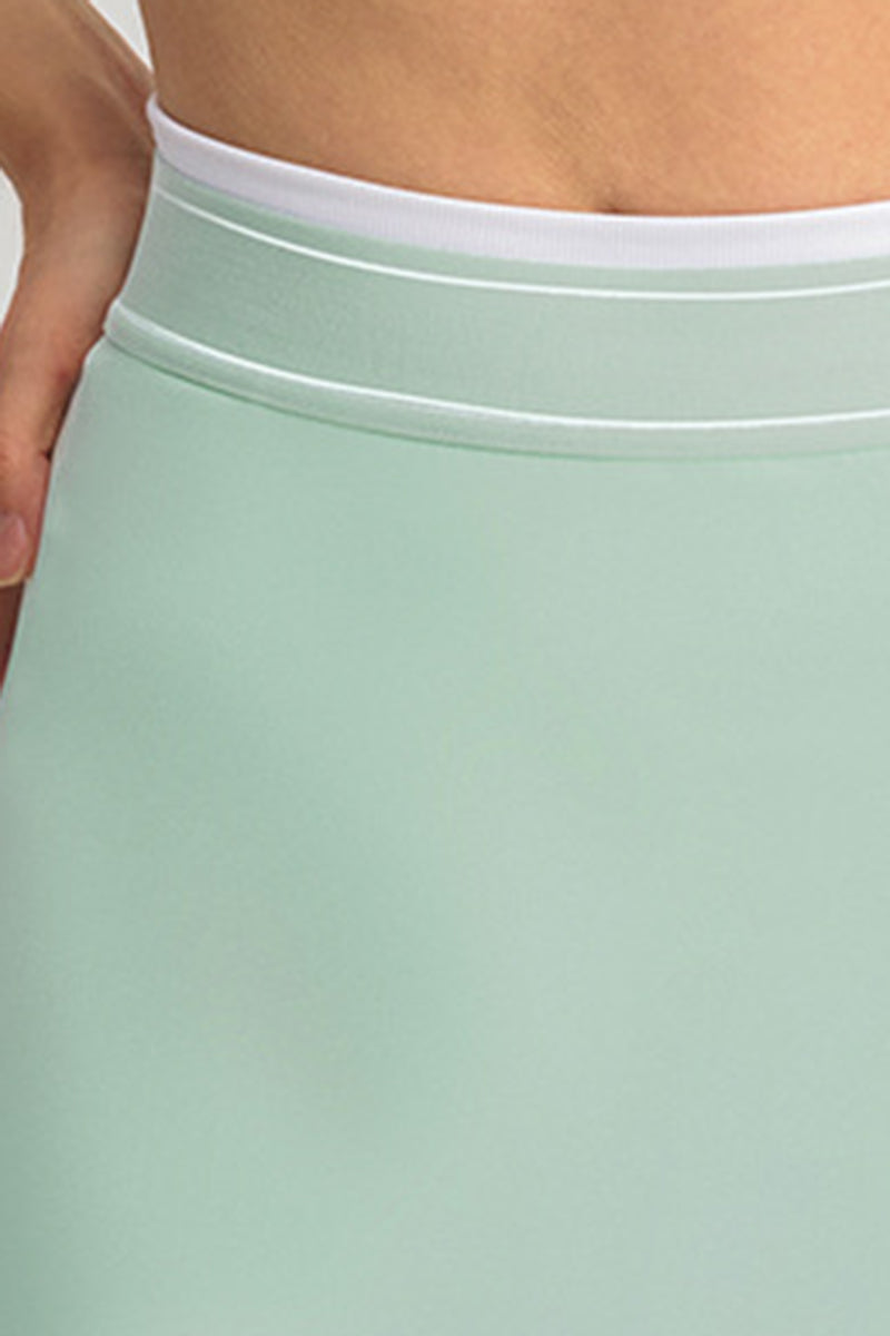 Women's Color Block Two-Piece Sets:Bra And Skirt