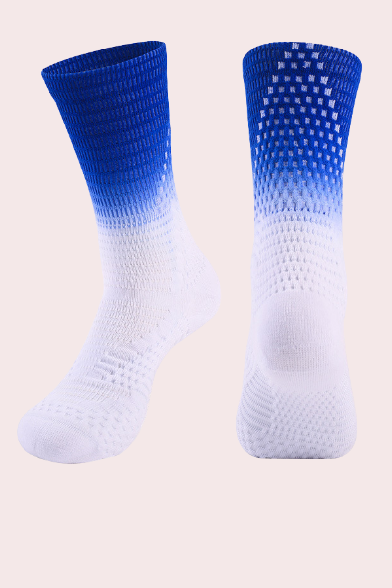 Gradient High-Elasticity Cuff Sports Basketball Socks